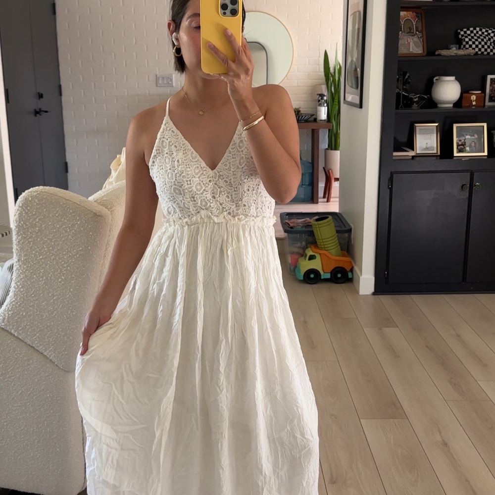Forever 21 White Lace Maxi Dress - Picture 3 of 6